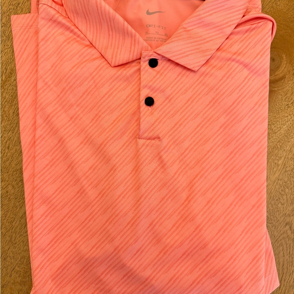 Nike Men's Coral colored Polo Shirt